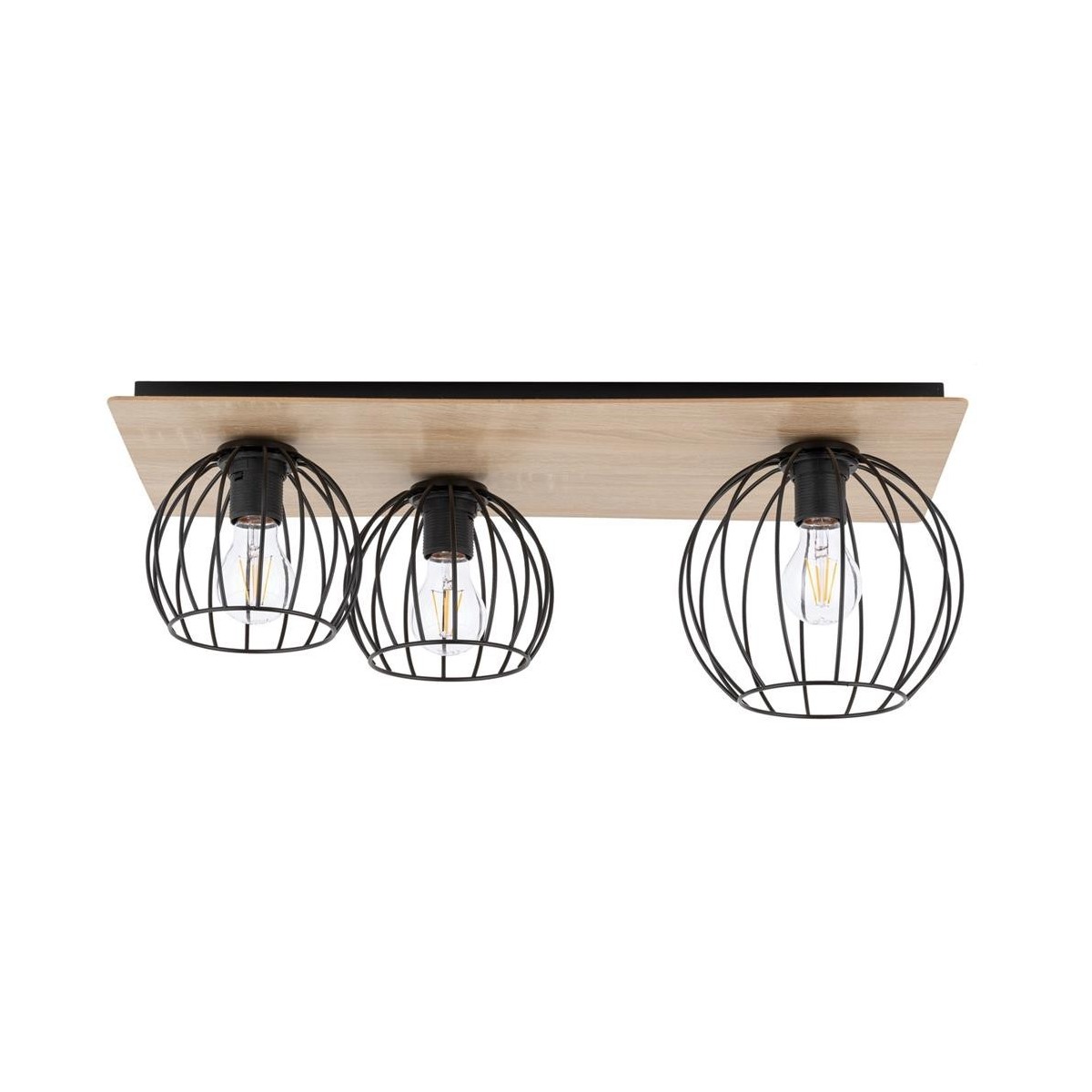 Sigma CYBER SIG32359 prostokąt czarny / brązowy kolor plafon