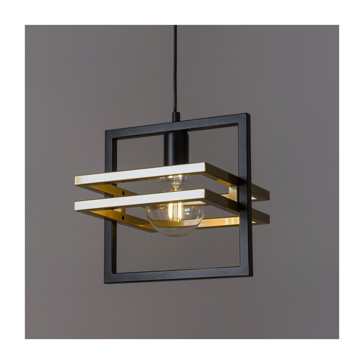 Sigma MERCI SIG32386 lampa wisząca kolor czarny_złoty