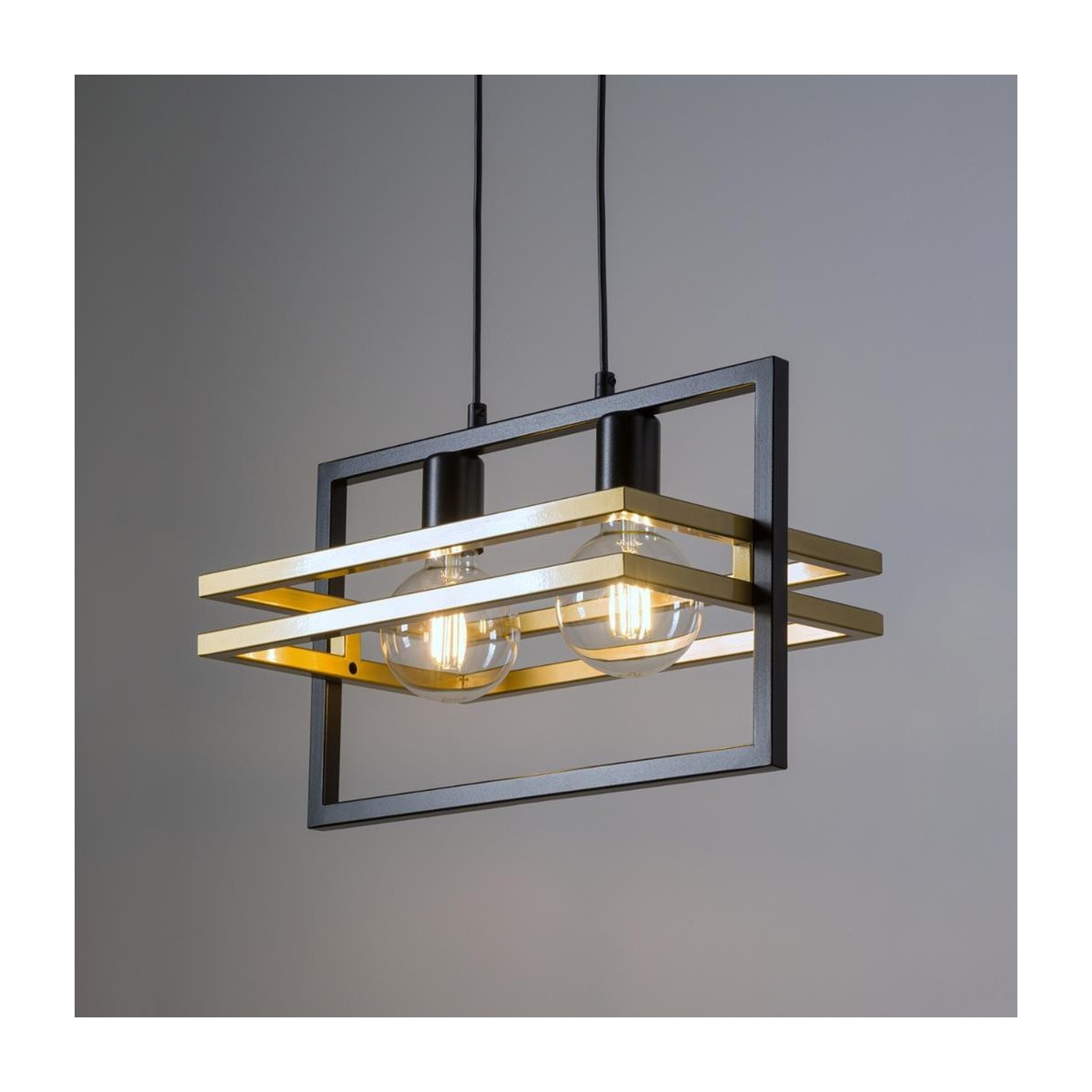 Sigma MERCI SIG32389 lampa wisząca kolor czarny_złoty