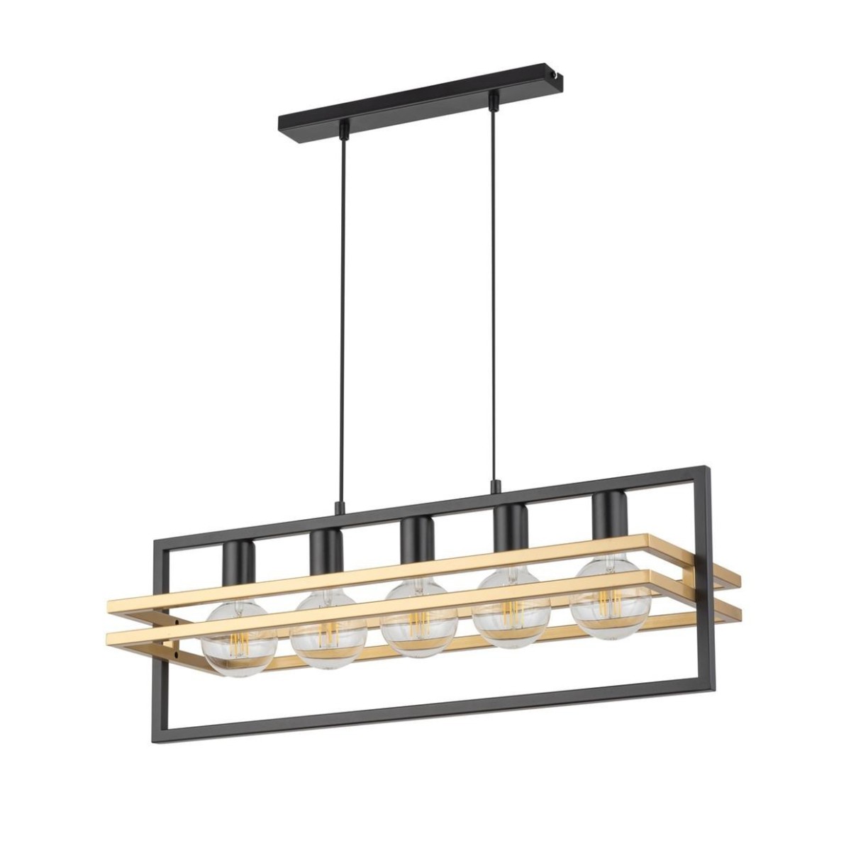 Sigma MERCI SIG32395 lampa wisząca kolor czarny_złoty