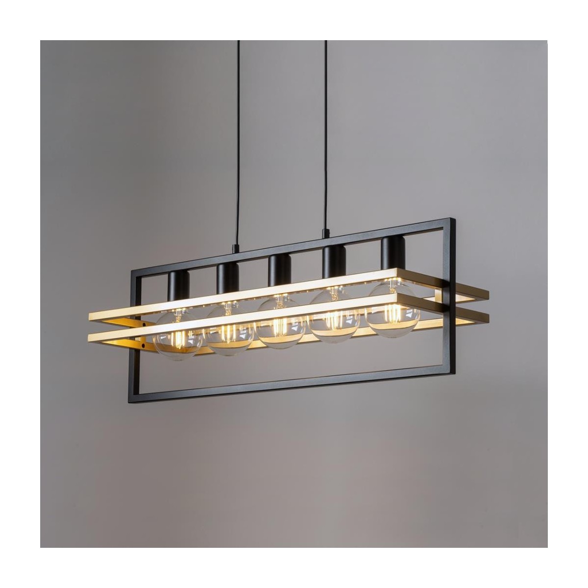 Sigma MERCI SIG32395 lampa wisząca kolor czarny_złoty