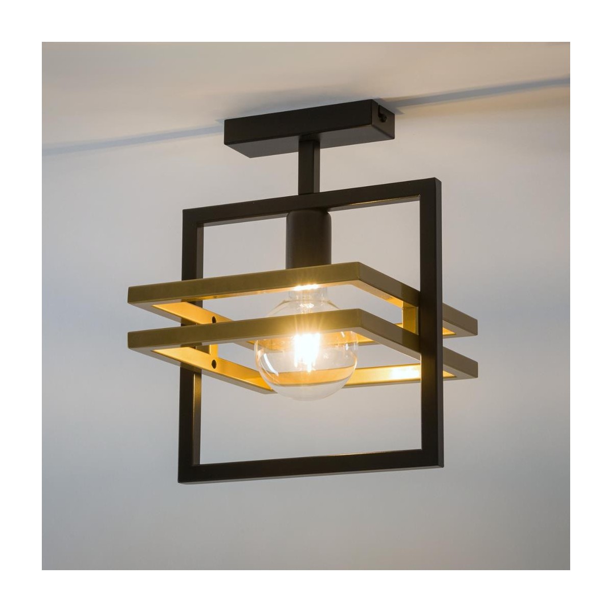 Sigma MERCI SIG32398 plafon czarny_złoty kolor