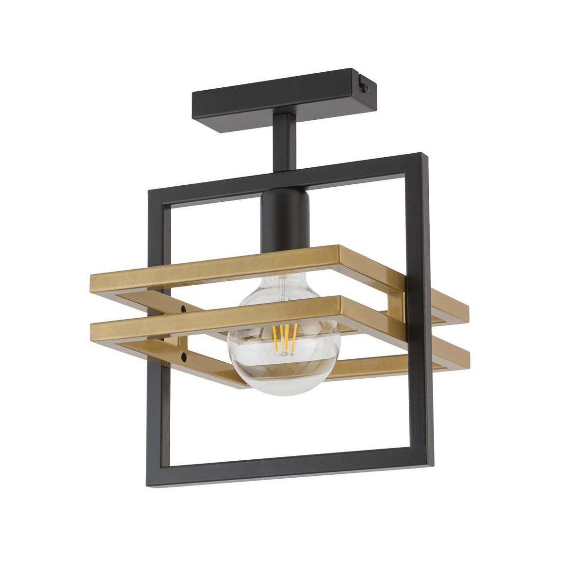 Sigma MERCI SIG32398 plafon czarny_złoty kolor