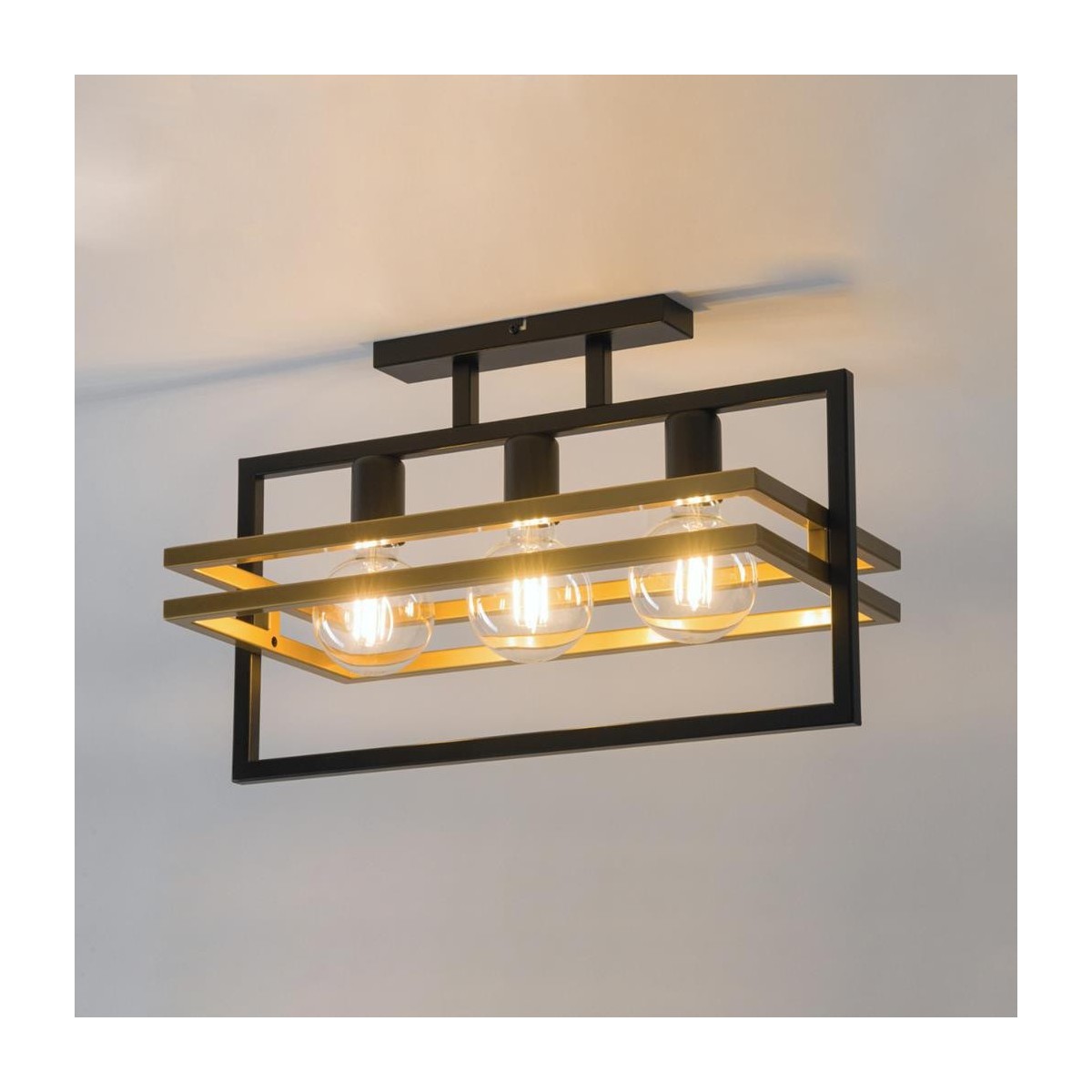 Sigma MERCI SIG32404 plafon czarny_złoty kolor