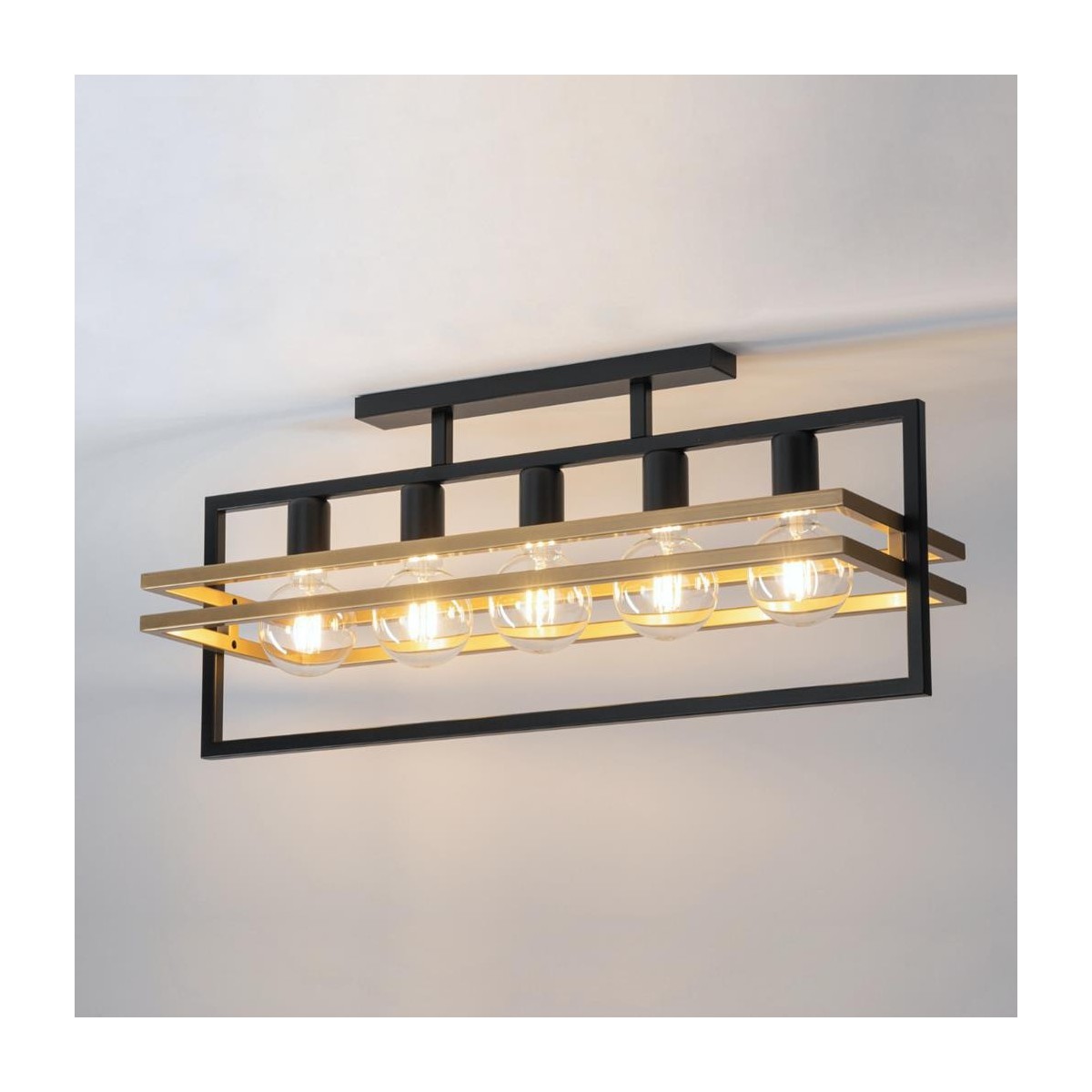 Sigma MERCI SIG32407 plafon czarny_złoty kolor