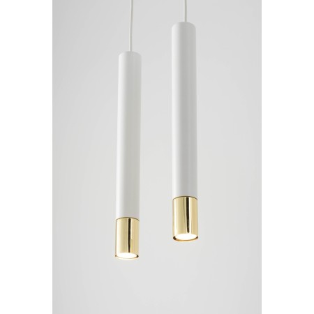 Sigma SOPEL SIG33387 2 lampa wisząca biały / złoty kolor