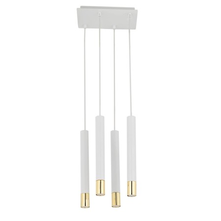 Sigma SOPEL SIG33389 4 lampa wisząca biały / złoty kolor