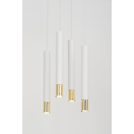 Sigma SOPEL SIG33389 4 lampa wisząca biały / złoty kolor