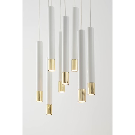 Sigma SOPEL SIG33391 8 lampa wisząca biały / złoty kolor