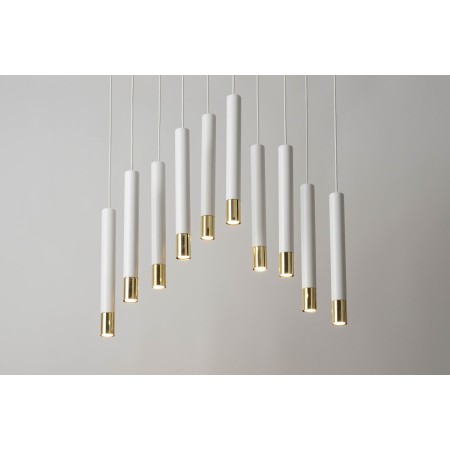Sigma SOPEL SIG33392 10 lampa wisząca biały / złoty kolor
