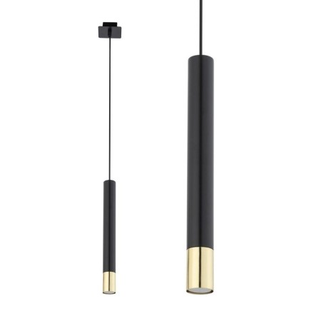 Sigma SOPEL SIG33393 1 lampa wisząca czarny / złoty kolor