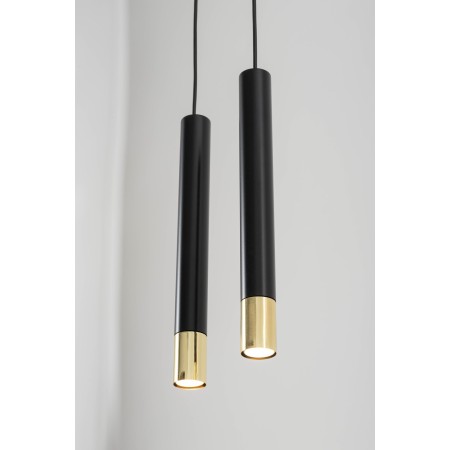 Sigma SOPEL SIG33394 2 lampa wisząca czarny / złoty kolor