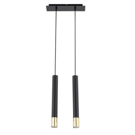 Sigma SOPEL SIG33394 2 lampa wisząca czarny / złoty kolor