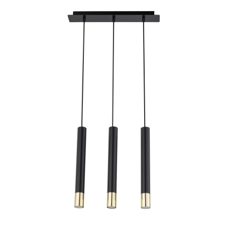 Sigma SOPEL SIG33395 3 lampa wisząca czarny / złoty kolor
