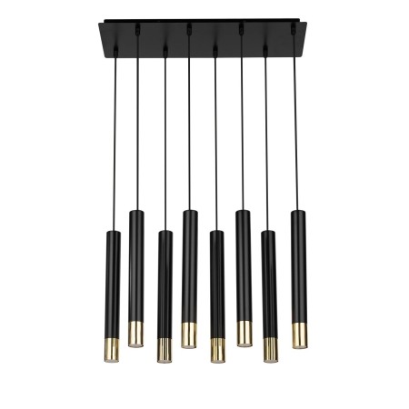 Sigma SOPEL SIG33398 8 lampa wisząca czarny / złoty kolor