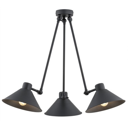 lampa wisząca 3 pł. ALTEA kolor czarny  struktura