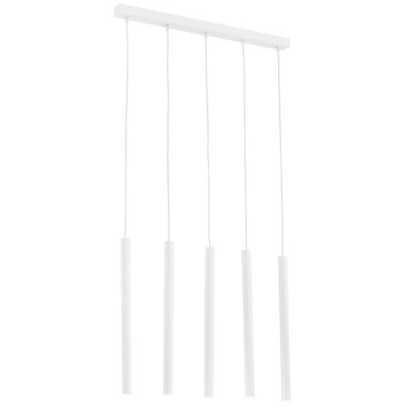 lampa wisząca 5 pł. ETNA PLUS kolor biały struktura