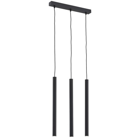 lampa wisząca 3 pł. ETNA PLUS kolor czarny struktura