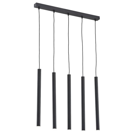 lampa wisząca 5 pł. ETNA PLUS kolor czarny struktura