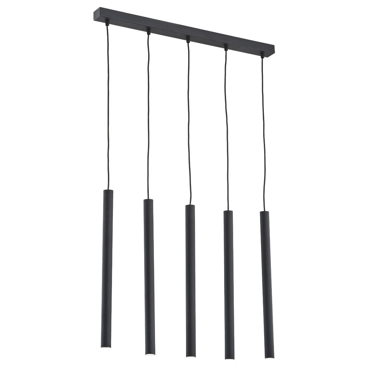 lampa wisząca 5 pł. ETNA PLUS kolor czarny struktura