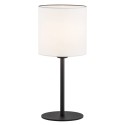 lampa stołowa 1 pł. HILARY kolor biały, czarny struktura