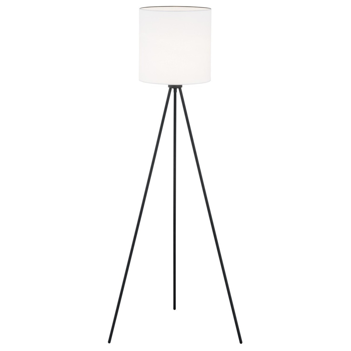 lampa podłogowa 1 pł. HILARY kolor biały, czarny struktura