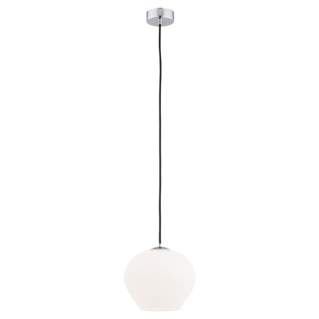 lampa wisząca 1 pł. mniejsza KALIMERA kolor opal mat, chrom