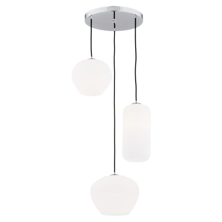 lampa wisząca 3 pł.  KALIMERA kolor opal mat, chrom