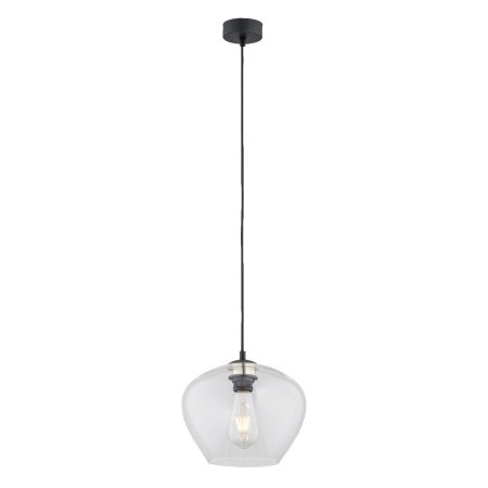 lampa wisząca 1 pł. większa KALIMERA kolor transparentny, czarny mat