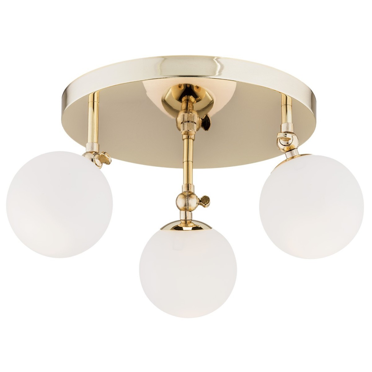 plafon 3 pł.  LATINA kolor mosiądz, opal mat