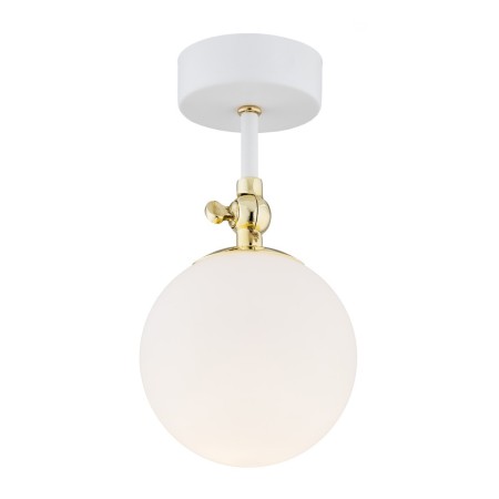 kinkiet 1 pł. LATINA kolor biały mat, mosiądz, opal mat