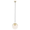 lampa wisząca 1 pł. większa LIVIA kolor opal mat, mosiądz