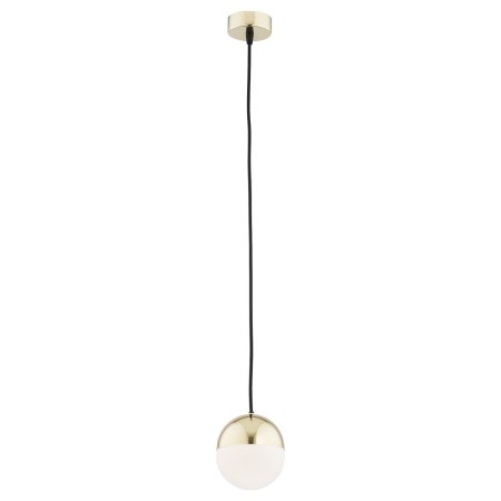 lampa wisząca 1 pł. mniejsza LIVIA kolor opal mat, mosiądz