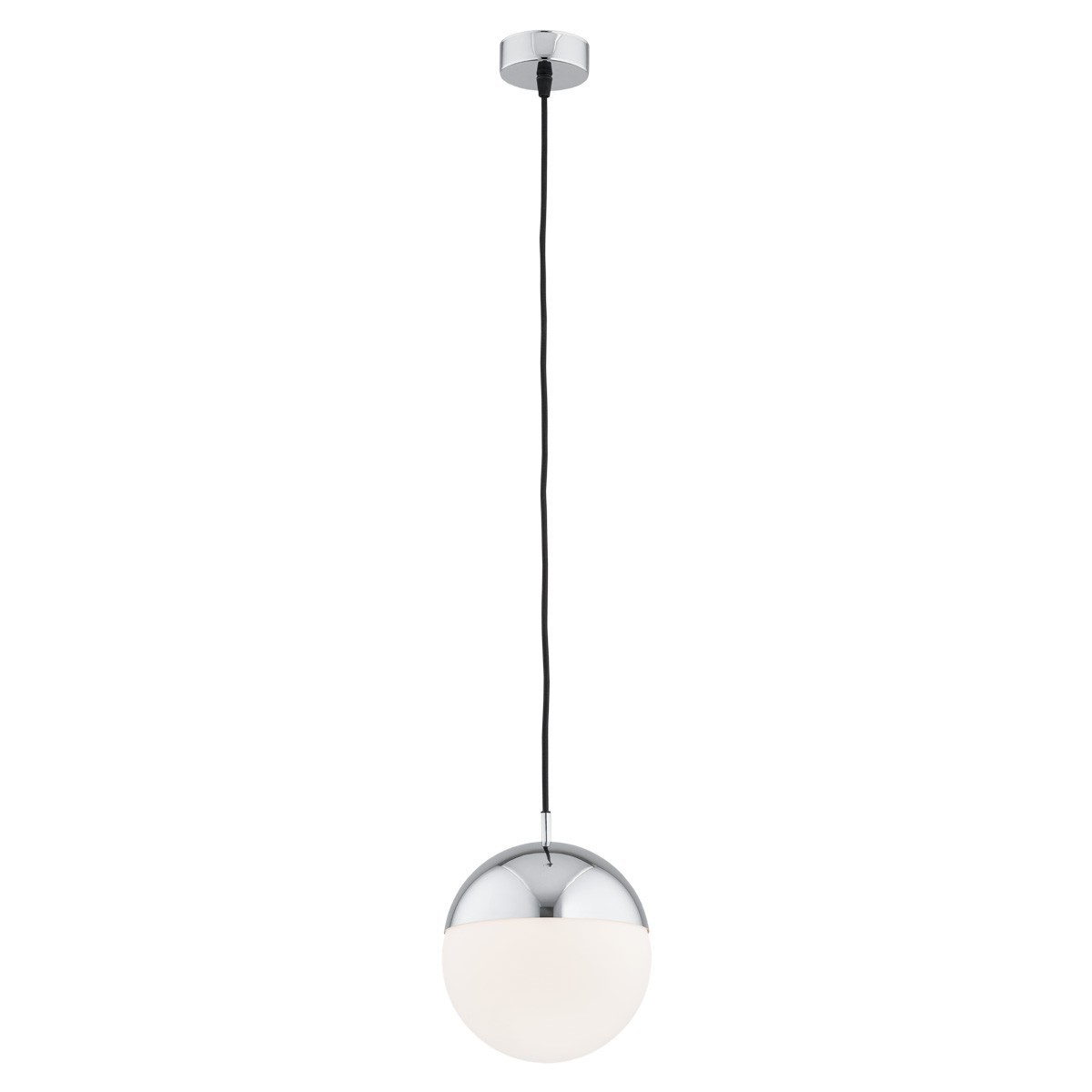 lampa wisząca 1 pł. większa LIVIA kolor opal mat, chrom