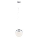 lampa wisząca 1 pł. większa LIVIA kolor opal mat, chrom