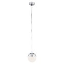 lampa wisząca 1 pł. mniejsza LIVIA kolor opal mat, chrom