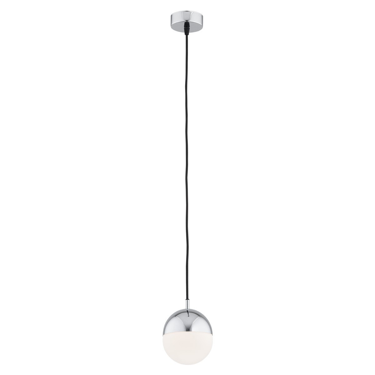 lampa wisząca 1 pł. mniejsza LIVIA kolor opal mat, chrom