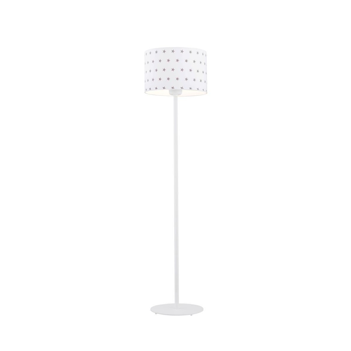 lampa podłogowa 1 pł. MAGIC kolor biały w szare gwiazdki, biały struktura