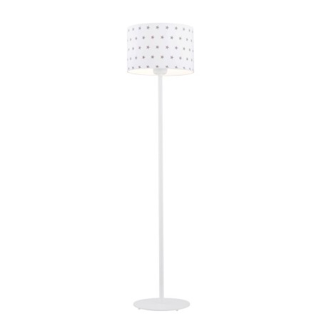 lampa podłogowa 1 pł. MAGIC kolor biały w szare gwiazdki, biały struktura