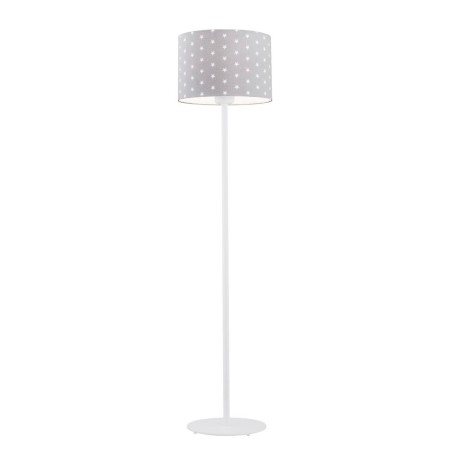 lampa podłogowa 1 pł. MAGIC kolor szary w białe gwiazdki, biały struktura
