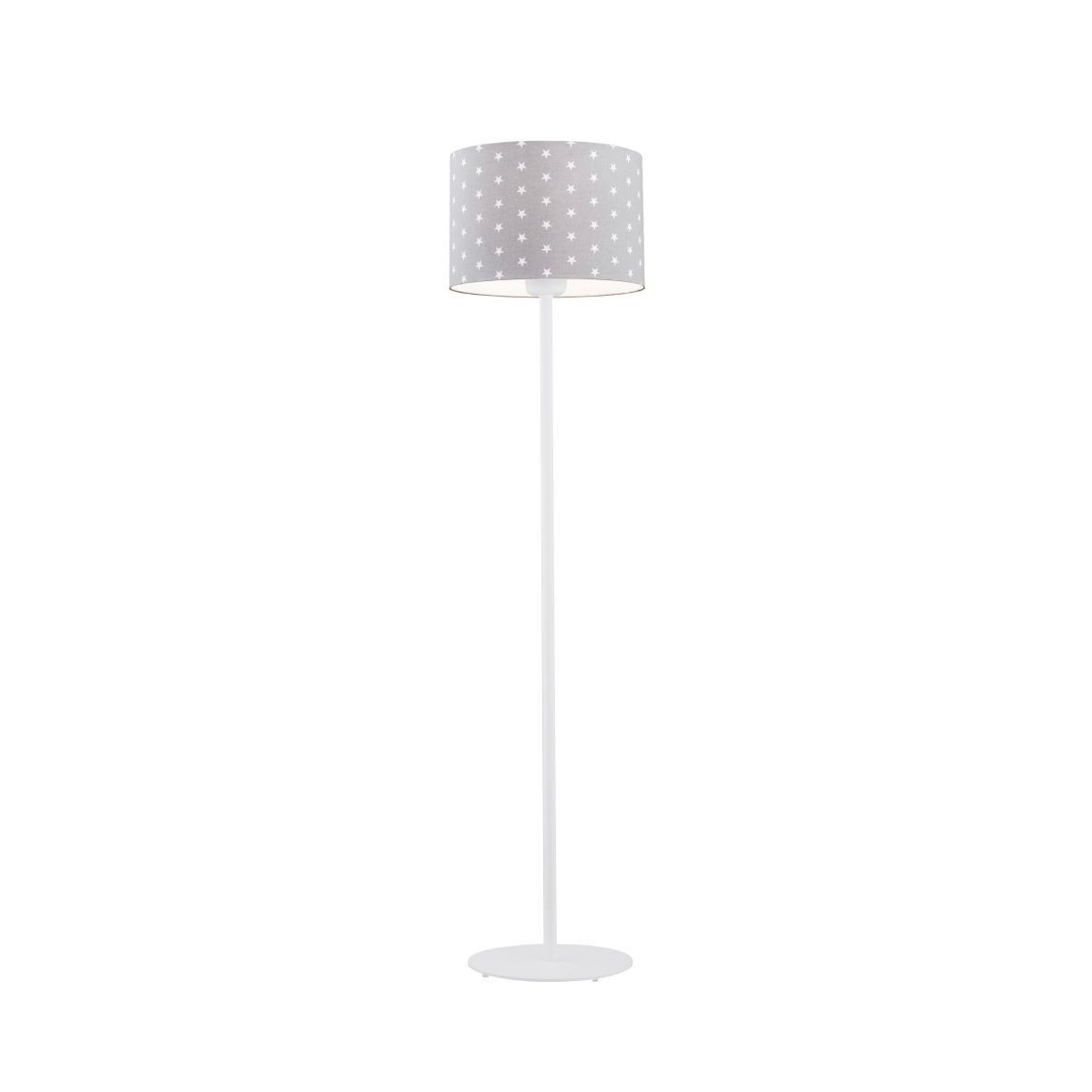 lampa podłogowa 1 pł. MAGIC kolor szary w białe gwiazdki, biały struktura