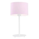 lampa stołowa 1 pł. MAGIC kolor róż, biały struktura