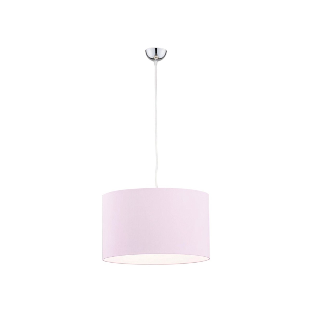 lampa wisząca 1 pł. MAGIC kolor róż, el. chromowane