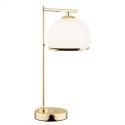 lampa stołowa 1 pł. MARBELLA PLUS kolor opal mat, mosiądz