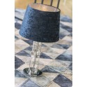 lampa stołowa 1 pł.  NANCY kolor granat, transparentny, chrom