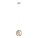 lampa wisząca 1 pł. PORTORYKO kolor jasny brąz, chrom