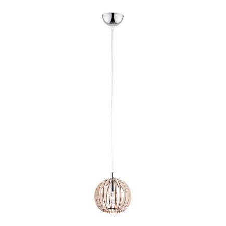 lampa wisząca 1 pł. PORTORYKO kolor jasny brąz, chrom