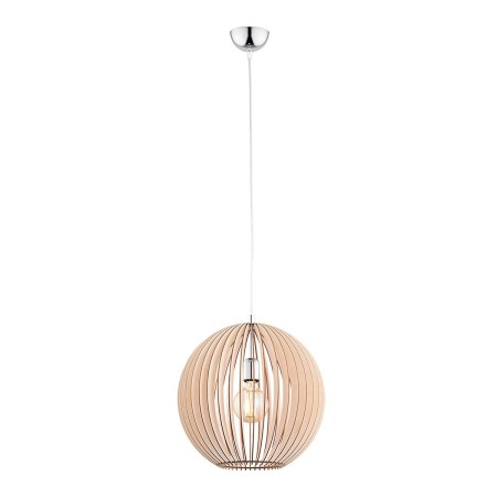 lampa wisząca 1 pł. kula PORTORYKO kolor jasny brąz, chrom