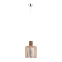 lampa wisząca 1 pł. mniejszy walec PORTORYKO kolor jasny brąz, chrom