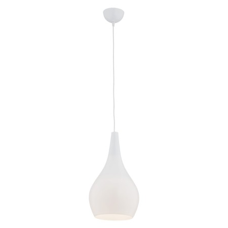 lampa wisząca 1 pł SANTANA kolor opal, biały połysk